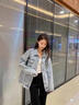 羅蒙牛仔夾克男2025年新款休閑寬松美式外套男春秋季痞帥復(fù)古時尚外套 淺色 XL 約120-145斤可穿 曬單實拍圖