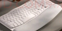 羅技（Logitech）Wave Keys人體工學(xué)鍵盤 無線藍(lán)牙鍵盤辦公平板ipad鍵盤Mac筆記本薄膜鍵盤 家用雙模帶掌托傾角支架 Wave Keys白色(帶Bolt接收器) 曬單實拍圖