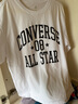 Converse【2件裝】匡威兒童T恤男童短袖兒童半袖純棉休閑圓領(lǐng)t恤兒童上衣 天空藍(lán)+白色 150 /72 【建議身高140-152cm】 曬單實拍圖