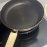 炊大皇煎鍋 316不銹鋼平底煎鍋 不銹鋼不粘煎鍋 電磁爐通用28cmJG28XHYG 曬單實(shí)拍圖