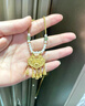 慶怡黃金瓔珞鎖項(xiàng)鏈女新款 999足金花絲同心蓮平安鎖編織吊墜送女友 克重多退少補(bǔ)/刻字定制 曬單實(shí)拍圖