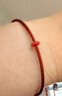 福進(jìn)家2026本命年紅繩手繩轉運珠編織繩DIY可穿珠手鏈女皮繩防水鋼絲繩 可水洗鋼絲款-2mm【中國紅】 18cm 曬單實(shí)拍圖