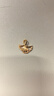 周大福 杏福相擁優(yōu)雅銀杏黃金吊墜(工費120)約1.85g EOF74 曬單實拍圖