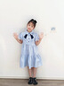 G.DUCKKIDS小黃鴨童裝女童連衣裙夏裝兒童洋氣學(xué)院風(fēng)夏季女孩短袖公主裙子 泡泡袖學(xué)院風(fēng)裙 130 (建議115-125cm 5.2-7周歲) 曬單實(shí)拍圖