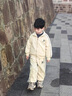 G.DUCKKIDS童裝男童運(yùn)動套裝春秋2025新款兒童休閑兩件套男寶寶春裝時(shí)髦衣服 黑色 90 cm 曬單實(shí)拍圖
