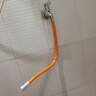 家用廚房水龍頭延伸器防濺水嘴硅膠萬(wàn)向可旋轉(zhuǎn)轉(zhuǎn)換接頭加長(zhǎng)軟管子 【50cm】水龍頭延伸器橙色 曬單實(shí)拍圖