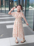 叮當(dāng)貓女童連衣裙夏季2025新款兒童裙子夏裝中大童洋氣小女孩碎花公主裙 9665花色-長(zhǎng)裙 140 曬單實(shí)拍圖