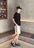 馬克華菲涼鞋男2025年新款潮流夏季真皮運動(dòng)沙灘鞋男士休閑時(shí)尚外穿拖鞋男深灰42 曬單實(shí)拍圖