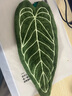 熱帶植物葉子擦手巾珊瑚絨綠植毛巾掛式廚房浴室?guī)峙?清新樹葉擦手巾（深綠色） 1條 曬單實拍圖