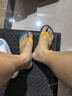 PANIAPANIA泰國進(jìn)口天然橡膠人字拖綠底綠帶鞋男夏季休閑沙灘夾腳 紅藍(lán)黃帶 40-41 曬單實(shí)拍圖