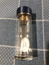 膳魔師（THERMOS）玻璃杯雙層隔熱水杯茶水分離杯泡茶300ml高硼硅透明便攜 TCGD-300 藍(lán)色 300ml 曬單實拍圖
