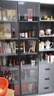 楚工實(shí)木書柜帶玻璃門可定制家用客廳一體酒柜手辦展示組合收納儲(chǔ)物柜 180cm組合款A(yù)【輕奢灰】 曬單實(shí)拍圖