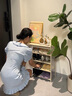 苡茉鞋架簡易免安裝家用門口折疊鞋柜小型入戶防塵收納置物架白5層70 曬單實拍圖