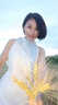 AEMAPE大牌高端桑蠶絲裙子女夏季2025新款今年流行掛脖女無(wú)袖真絲連衣裙 杏色 L 建議102-114斤 曬單實(shí)拍圖
