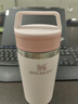 STANLEY咖啡杯保溫杯不銹鋼水杯美式外帶便攜咖啡杯迷你354毫升-晶粉色 曬單實拍圖
