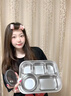 集刻2025新款特大號(hào)成人飯盒316不銹鋼上班族餐盒食堂打飯學(xué)生專(zhuān)用盤(pán) 米色-2900ml【帶湯碗】 316不銹鋼大容量飯盒-帶餐具 曬單實(shí)拍圖