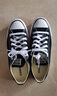 匡威（Converse）官方All Star經(jīng)典帆布男女低幫休閑運動鞋黑色101001 101001/黑色 41.5 曬單實拍圖