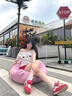波點(diǎn)斜肩潮流短袖t恤女夏季2025新款顯瘦寬松露肩絕美上衣設(shè)計(jì)感 圖片色 M 曬單實(shí)拍圖