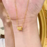 中國黃金（CHINA GOLD）18K黃金時(shí)尚小蠻腰吊墜女鎖骨鏈K金項(xiàng)鏈七夕情人節(jié)禮物送女友老婆 18K金小蠻腰吊墜【贈(zèng)純銀鏈】 約0.03g 曬單實(shí)拍圖