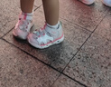 江博士學(xué)步鞋夏季女童可愛公主休閑兒童涼鞋2S14A2031CW淺粉色24碼 曬單實(shí)拍圖