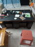 紫桐家居（Z-Tong Furniture）巖板功夫茶幾客廳家用帶燒水多功能一體嵌入式茶臺(tái)辦公室泡茶桌椅 柚木色+石茶盤 (茶具全套） 130*80【不銹鋼底部上水】 曬單實(shí)拍圖