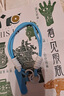 優(yōu)米帕ins清新時尚多巴胺撞色米白淺粉手機掛繩短款手腕帶可手提墊片 淺藍白手繩+天藍夾片 曬單實拍圖