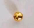 縱橫金業(yè)足金999   黃金轉(zhuǎn)運(yùn)珠 金珠子  1克 單顆 頂珠 散珠 手串diy 1克  轉(zhuǎn)運(yùn)珠 曬單實(shí)拍圖