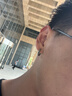 銀術(shù)原創(chuàng)設(shè)計(jì)《龍鱗》純銀耳環(huán)男士素圈耳圈高端男生耳釘男款龍年耳飾 Y328- 龍鱗耳環(huán)-單只 曬單實(shí)拍圖