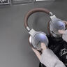 柏林之聲主動降噪藍(lán)牙耳機(jī)美式復(fù)古頭戴式無線音樂全包耳插線雙模 深棕色 曬單實(shí)拍圖