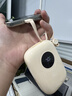 悍尼充電寶3c認(rèn)證超級快充適用蘋果小米華為大容量便攜可上飛機(jī)自帶線移動電源 3C認(rèn)證【奶油黃】自帶雙線+超級快充 曬單實(shí)拍圖