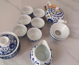 雅沁韻景德鎮(zhèn)青花瓷功夫茶具套裝粉彩蓋碗茶壺薄胎家用辦公室茶具禮品 青花纏枝蓮 曬單實拍圖
