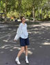 ARTFULMOM英國(guó)孕婦短褲夏季薄款外穿2025不勒肚子大碼牛仔褲五分褲孕婦裝 深藍(lán)色 M 曬單實(shí)拍圖
