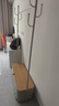 木樽蓋板衣帽架臥室掛衣架落地單桿可移動(dòng)家用客廳多功能帶輪晾衣服架 100cm 白架+木紋色蓋板 曬單實(shí)拍圖