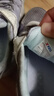特步（XTEP）兒童童鞋女童小童透氣輕便魔術貼休閑鞋 雪青紫/帆白 33 曬單實拍圖