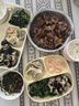 佩爾森陶瓷分格餐盤大人家用減脂月子餐分隔食堂孕婦兒童早餐分餐盤餐具 【奶油色】分餐盤+雙耳碗+手柄勺 曬單實(shí)拍圖