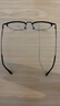 依視路（ESSILOR）鉆晶膜御A4防藍(lán)光膜巖近視眼鏡片男女眼鏡框多款可選配膜致 鈦架-全框-OF005-黑色 鏡框+鉆晶膜巖 1.60依視路非球面鏡片 曬單實(shí)拍圖