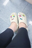 卡駱馳（crocs）男女泡芙洞洞鞋戶外休閑時尚厚底一腳蹬沙灘鞋 207521-2Y2 36-37 曬單實拍圖