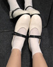 7or9松包 新款瑪麗珍女鞋皮鞋女百搭通勤平底鞋單鞋女鞋夏季一腳蹬 奶油松包（白色） 39 曬單實(shí)拍圖