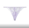 安莉芳刺繡蕾絲性感低腰丁字褲T褲女士桑蠶絲內褲 淡紫色LIL M  曬單實(shí)拍圖