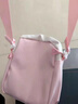 言象小學(xué)生出游包女孩外出可愛(ài)單肩包中大童輕便小背包兒童斜挎包 粉 粉色【帶隨機掛件、帶徽章】 曬單實(shí)拍圖