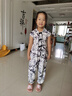 G.DUCKKIDS女童夏裝套裝2024新款韓版兒童裝中大童夏季洋氣女孩時髦兩件套潮 杏色 盤扣長褲套裝 130 (參考年齡7-8歲)(參考年齡7 曬單實拍圖