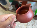 御壺茗香 宜興原礦紫砂大紅袍公道杯純手工創(chuàng  )意茶道配件 大紅袍公道杯 曬單實(shí)拍圖