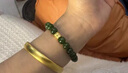 羅威寶格足金999六字箴言手鏈男生黃金小配件真言轉(zhuǎn)運(yùn)珠3D編織紅繩 六字真言桶珠約0.23g 曬單實(shí)拍圖
