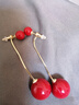 騏驥紅色仿珍珠耳釘耳飾女氣質(zhì)高級感銀針耳環(huán)2025耳墜新年禮物 曬單實(shí)拍圖