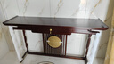 新中式玄關(guān)桌烏金木條案客廳入戶門供桌靠墻玄關(guān)臺超窄實木玄關(guān)柜 1500*380*850    金絲檀木 曬單實拍圖
