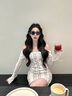 芬馳（FENCHI）2025新款墨鏡女款高級感貓眼海邊防紫外線偏光太陽眼鏡適合方圓臉 曬單實拍圖