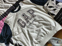 蓋璞男女裝秋季款logo撞色短袖T恤美式休閑情侶上衣637476 曬單實(shí)拍圖