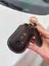 肯拓普高檔奔馳鑰匙套手工真皮殼包扣E300l GLC260 gle450 GLS450 S450 【奔馳】F014款 深邃黑 曬單實(shí)拍圖
