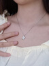 凰飾麗（PHOENIXSILY）四葉草簡(jiǎn)約項鏈女銀時(shí)尚首飾飾品高端生日情人節禮物送老婆女生 滿(mǎn)鉆四葉草【代寫(xiě)賀卡聯(lián)系客服】 曬單實(shí)拍圖