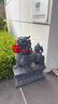 鎏銘石雕石頭青石貔貅一對天然石頭雕刻皮丘門(mén)口看門(mén)戶(hù)外別墅酒店擺件 高30長(cháng)22寬12厘米一對 青石貔貅 曬單實(shí)拍圖